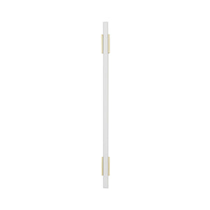 Amerock Cabinet Pull Brushed Gold/White 7-9/16 inch (192 mm) Center to Center Urbanite 1 Pack Drawer Pull Drawer Handle Cabinet Hardware
