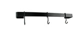 Enclume WR1 BK 24" Classic Wall Rack Utensil Bar w/ 6 Hooks BK