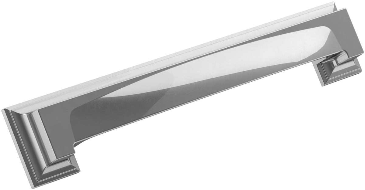 Amerock Cabinet Cup Pull Polished Chrome 5-1/16 inch & 6-5/16 inch (128 mm & 160 mm) Center-to-Center Appoint 1 Pack Drawer Pull Cabinet Handle Cabinet Hardware