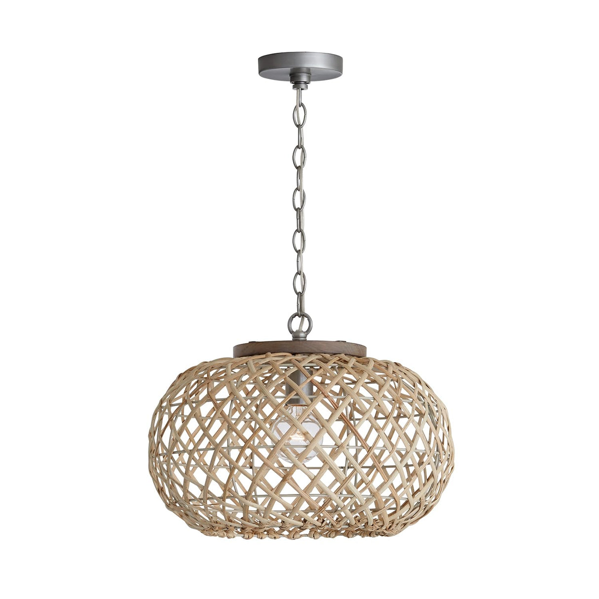 Capital Lighting 340811GK Rainey 1 Light Pendant Grey Wash and Antique Nickel