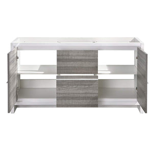 Fresca FCB8119HA Fresca Allier Rio 60" Ash Gray Double Sink Modern Bathroom Cabinet