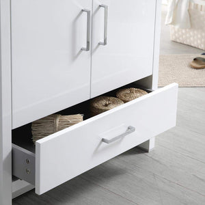 Fresca FVN9430WH Fresca Imperia 30" Glossy White Free Standing Modern Bathroom Vanity w/ Medicine Cabinet