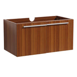 Fresca FCB8090TK Fresca Vista 36" Teak Modern Bathroom Cabinet