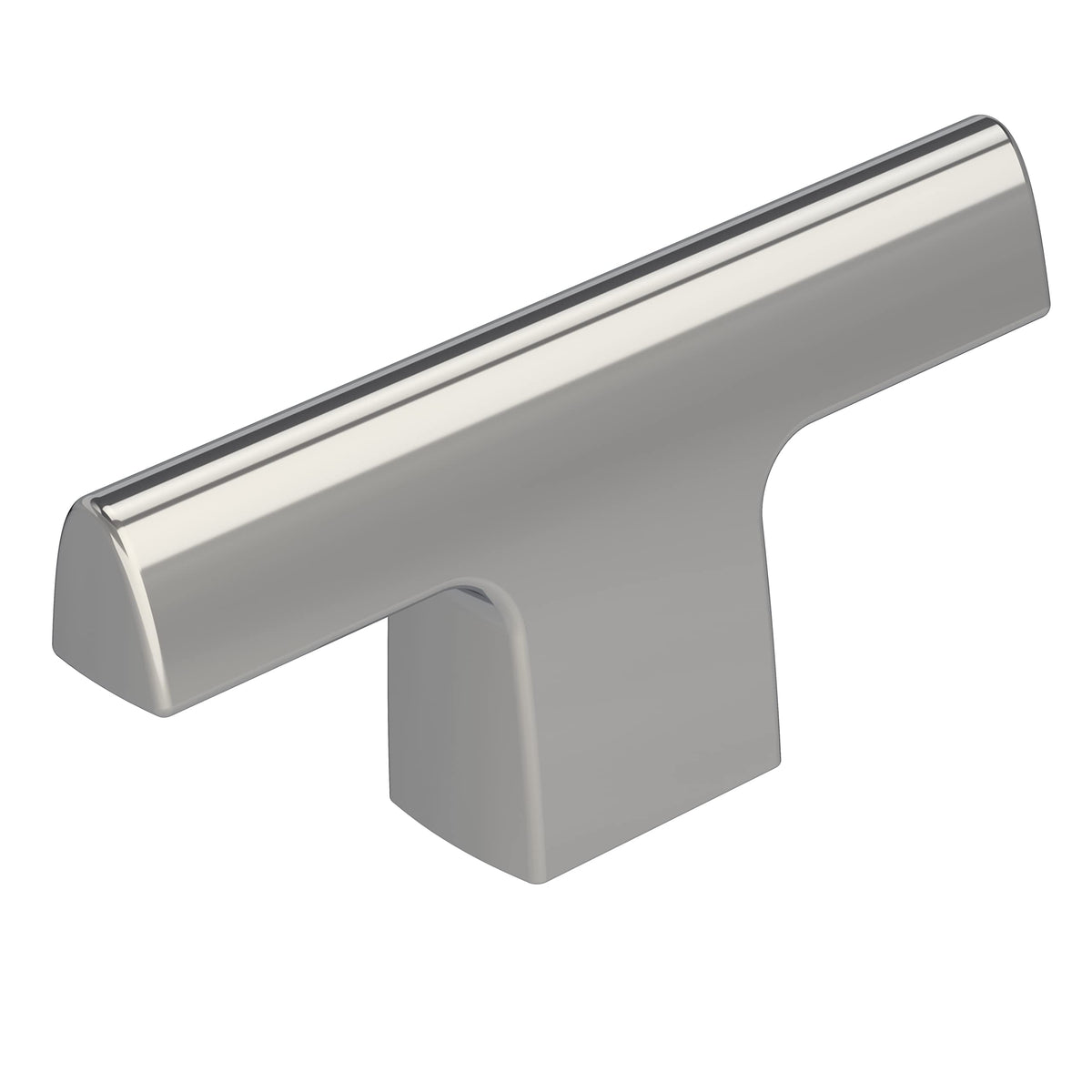 Amerock Cabinet Knob Polished Chrome 2-1/2 inch (64 mm) Length Riva 1 Pack Drawer Knob Cabinet Hardware
