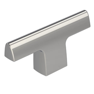 Amerock Cabinet Knob Polished Chrome 2-1/2 inch (64 mm) Length Riva 1 Pack Drawer Knob Cabinet Hardware