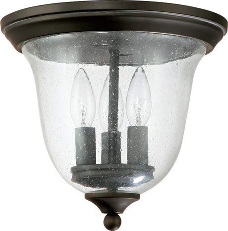 Capital Lighting 9541OB Outdoor 3 Light Outdoor Flush Mount Old Bronze