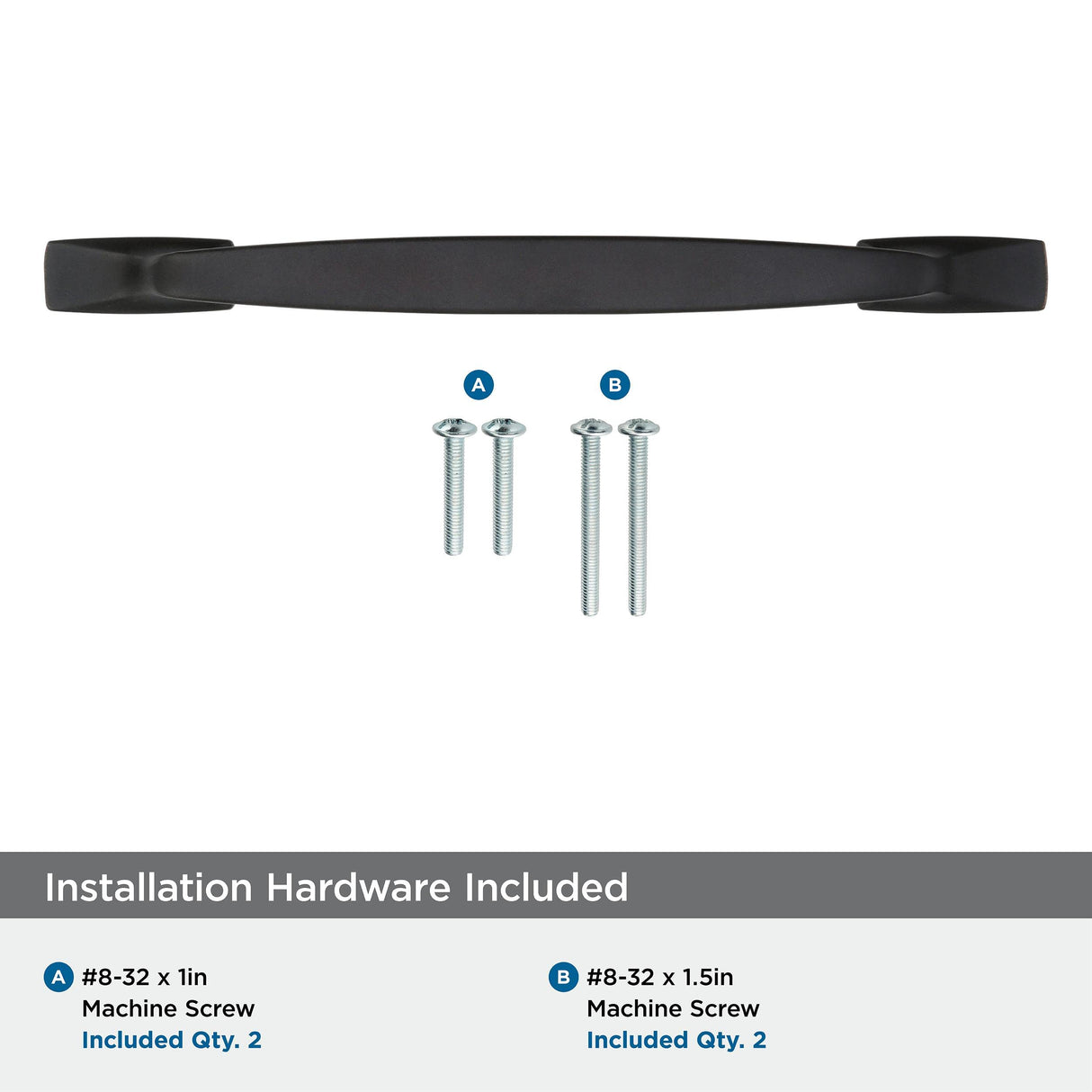 Amerock Cabinet Pull Dark Oiled Bronze 6-5/16 inch (160 mm) Center to Center Highland Ridge 1 Pack Drawer Pull Drawer Handle Cabinet Hardware
