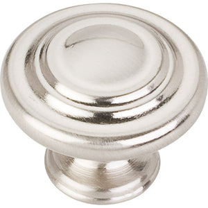 Elements 107SN 1-5/16" Diameter Satin Nickel Round Arcadia Cabinet Knob
