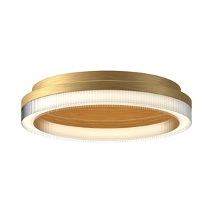 Kuzco FM45316-BG CALIX 16" FLUSH MOUNT BRUSHED GOLD 120V TRIAC/ELV LED SELECTABLE 3000K/3500K/4000K 90 CRI 28W