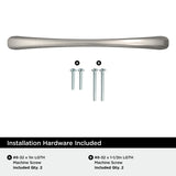 Amerock BP37231G10 Satin Nickel Cabinet Pull 5-1/16 inch (128mm) Center-to-Center Cabinet Hardware Vaile Furniture Hardware Drawer Pull