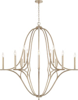 Capital Lighting 450001BS Claire 12 Light Chandelier Brushed Champagne