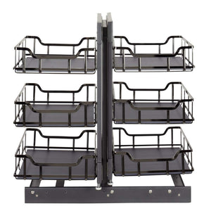 Hardware Resources SWS-BCFH15BN 15" Black Nickel STORAGE WITH STYLE® Full-Height Blind Corner Organizer