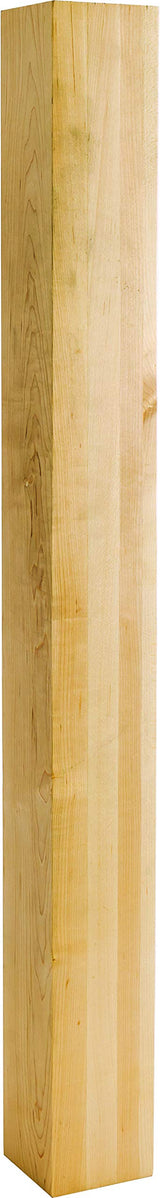 Hardware Resources P37RW 3-3/4" W x 3-3/4" D x 35-1/2" H Rubberwood Baroque Post