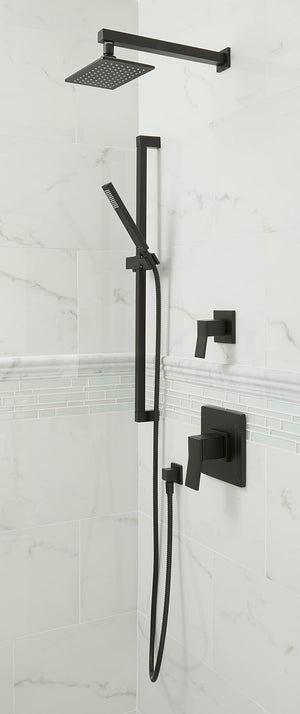 Gerber D461734BS Satin Black Square Versa 30" Slide Bar