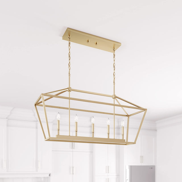 Millennium Lighting 3245-MB Ritner 5 Light 40" Wide Taper Candle Chandelier