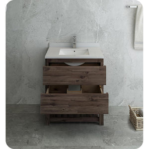 Fresca FCB3130ACA-FS-CWH-U Cabinet with Top and Sink