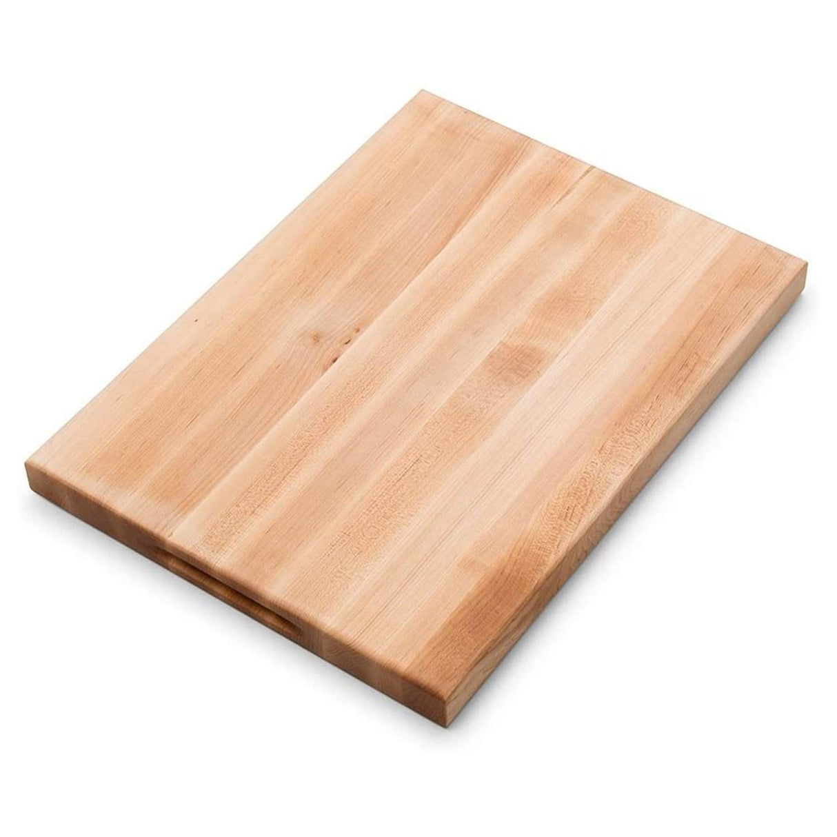 John Boos CB1054-1M2015150 Maple Wood Cutting Board for Kitchen Prep, 20 x 15 Inches, 1.5 Inches Thick Edge Grain Reversible Charcuterie Block with Juice Groove 20X15X1.5 MPL-EDGE GR-REV-