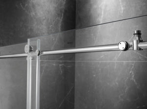 Elegant 48'' * 76'' Frameless Shower Door with Finish in Gold