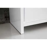 Fresca FVN8119WH-S Fresca Allier 60" White Modern Single Sink Bathroom Vanity w/ Mirror