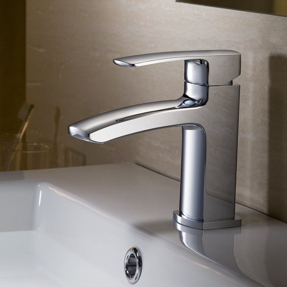 Fresca FFT9161CH Fresca Fiora Single Hole Mount Bathroom Vanity Faucet - Chrome