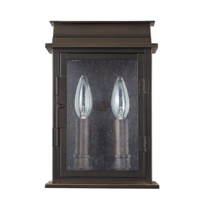Capital Lighting 936821OZ Bolton 2 Light Outdoor Wall Lantern Oiled Bronze