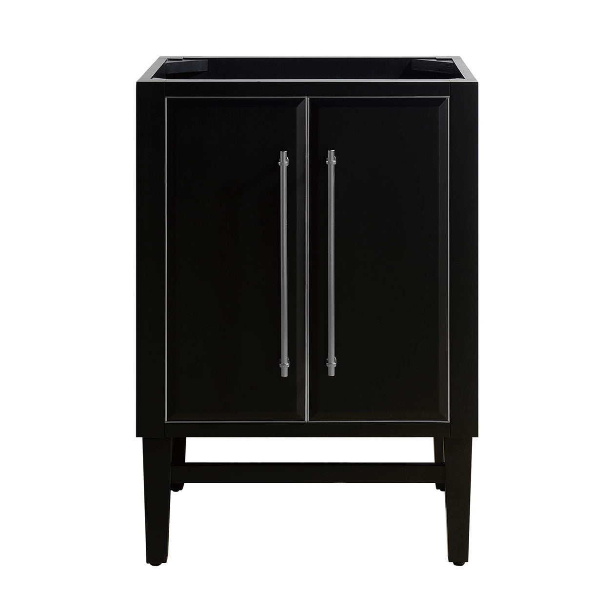 Avanity Mason 24 in. Vanity Only in Black with Silver Trim