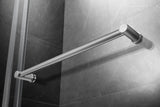 Elegant 66'' * 76'' Frameless Shower Door (Brushed Nickel)