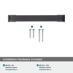 Amerock Cabinet Pull Oil Rubbed Bronze 3-3/4 inch (96 mm) Center to Center Blackrock 1 Pack Drawer Pull Drawer Handle Cabinet Hardware