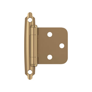 Amerock BPR3429CZ Cabinet Hinge Variable Overlay Self Closing Face Mount Champagne Bronze Kitchen Cabinet Door Hinge 1 Pair/2 Pack Functional Hardware