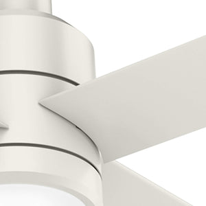 Hunter Fan Company, 76025, 96 inch Trak White Indoor / Outdoor Commercial Ceiling Fan with LED Light Kit and Wall Control