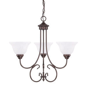 Capital Lighting 3223BZ-220 Hometown 3 Light Chandelier Bronze