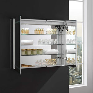 Fresca FMC023630 Fresca Spazio 36" Wide x 30" Tall Bathroom Medicine Cabinet w/ LED Lighting & Defogger