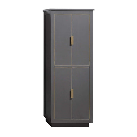 Avanity 24 in. Linen Tower for Allie / Austen in Twilight Gray with Gold Trim