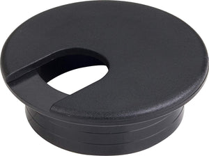 Hardware Resources 63000 2 Piece Black Plastic Wire Grommet for 2" Diameter Hole