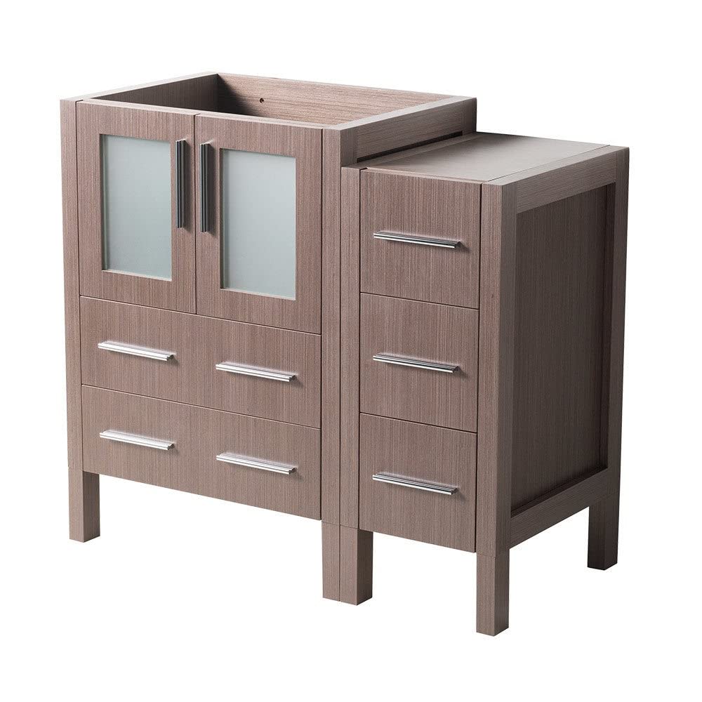 Fresca FCB62-2412GO Fresca Torino 36" Gray Oak Modern Bathroom Cabinets