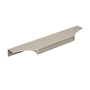Amerock Cabinet Edge Pull Polished Nickel 8-9/16 inch (217 mm) Center to Center Extent 1 Pack Drawer Pull Drawer Handle Cabinet Hardware