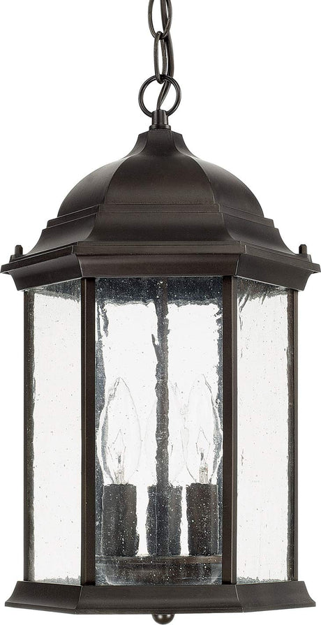 Capital Lighting 9836OB Main Street 3 Light Outdoor Hanging Lantern Old Bronze