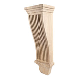 Hardware Resources COR20-3ALD 7" W x 6" D x 22" H Alder Renaissance Reed Corbel