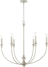 Capital Lighting 443061PY Penelope 6 Light Chandelier Painted Grey