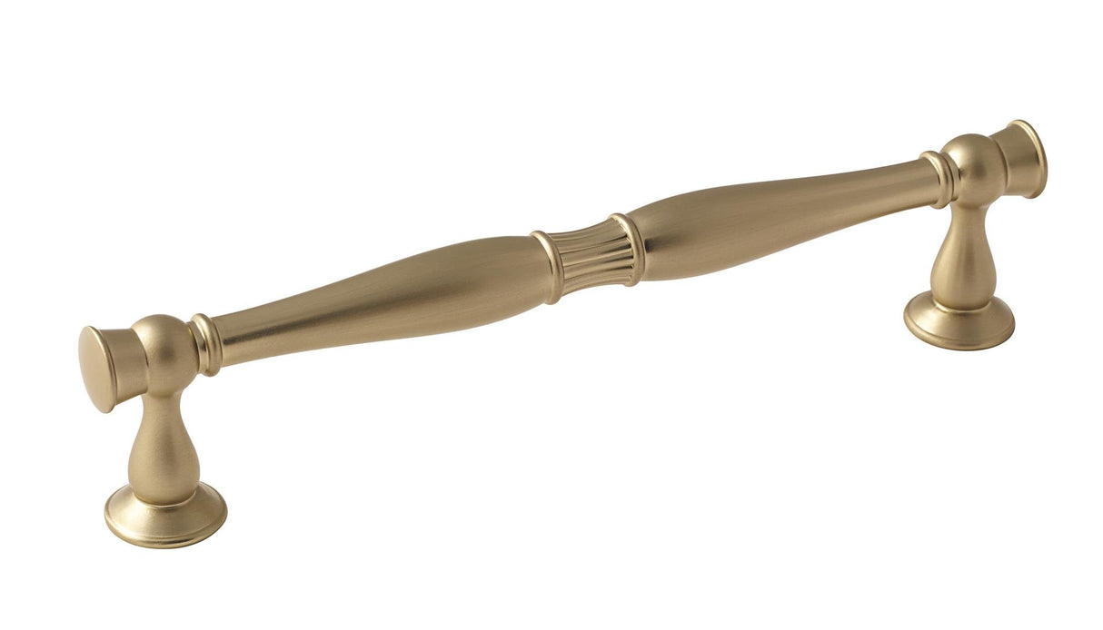 Amerock Cabinet Pull Golden Champagne 6-5/16 inch (160 mm) Center to Center Crawford 1 Pack Drawer Pull Drawer Handle Cabinet Hardware