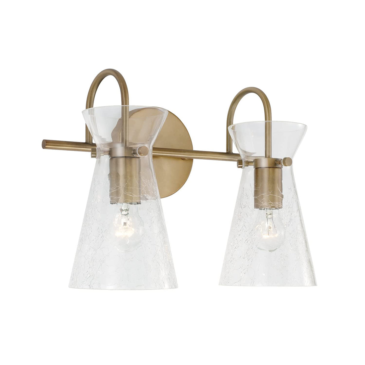 Capital Lighting 142421AD Mila 2 Light Vanity Aged Brass