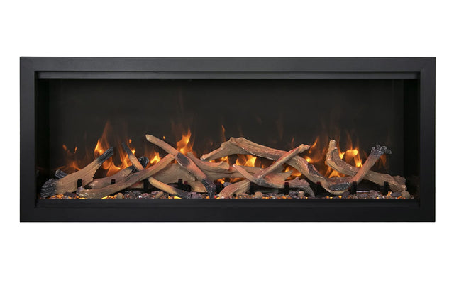 Amantii SYM-74-XT-BESPOKE Symmetry Xtra Tall Bespoke - 74" Indoor / Outdoor Electric Built In featuring, WiFi Compatibilty & Bluetooth Connectivity, MultiFunction Remote, and a Selection of Media Options