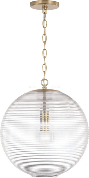 Capital Lighting 349911MA Dolan 1 Light Pendant Matte Brass