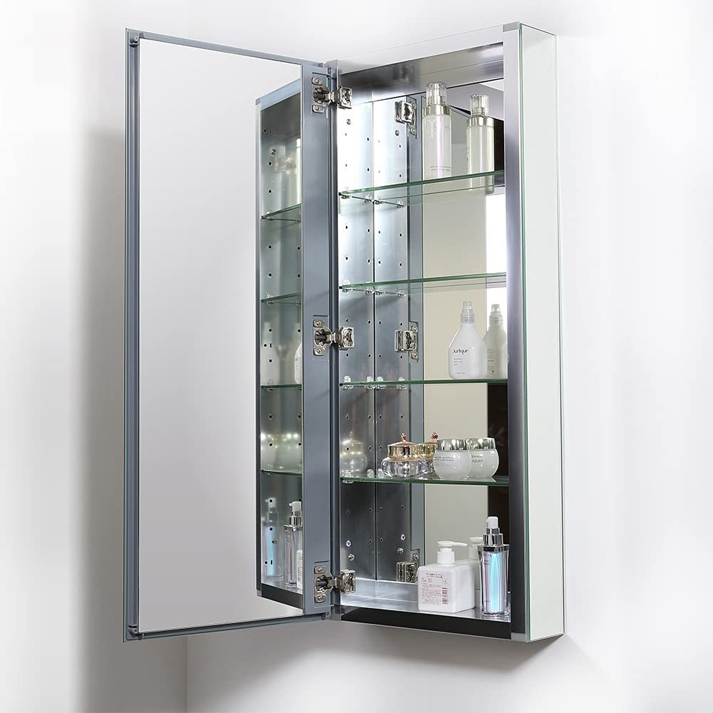 Fresca FMC8016 Fresca 15" Wide x 36" Tall Bathroom Medicine Cabinet w/ Mirrors