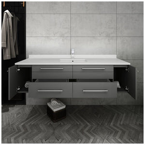 Fresca FCB6160ES-UNS-CWH-U Cabinet with Integrated  Sink