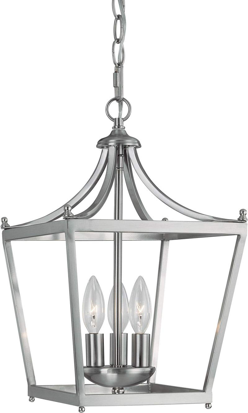 Capital Lighting 4036BN Stanton 3 Light Foyer Brushed Nickel