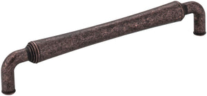 Jeffrey Alexander 537-160DMAC 160 mm Center-to-Center Distressed Oil Rubbed Bronze Barrel Bremen 2 Cabinet Pull
