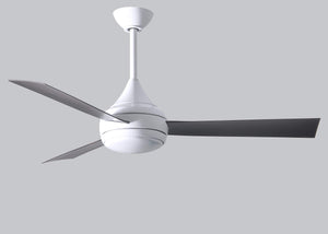 Matthews Fan DA-WH-BB Donaire wet location 3-Blade paddle fan constructed of 316 Marine Grade Stainless Steel