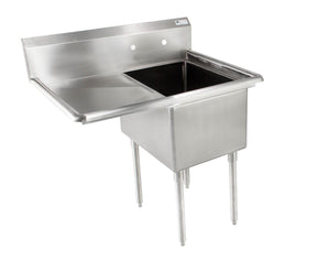 John Boos E1S8-24-14L24 E Series Stainless Steel Sink, 14