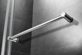 Elegant 66'' * 76'' Frameless Shower Door (Brushed Nickel)